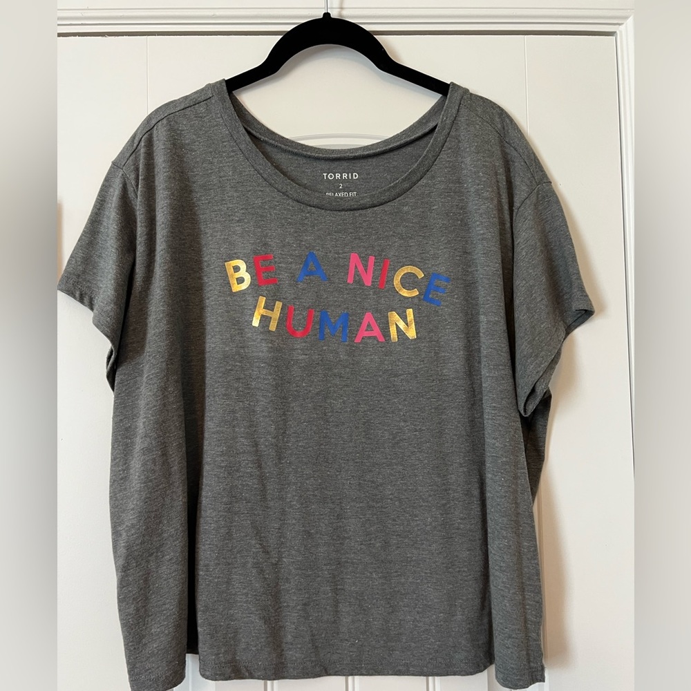 Torrid Grey Cropped Tee
